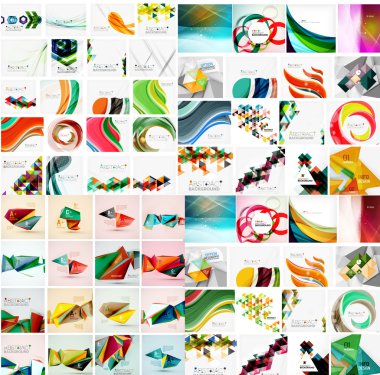 soyut geometrik kağıt grafik düzenleri