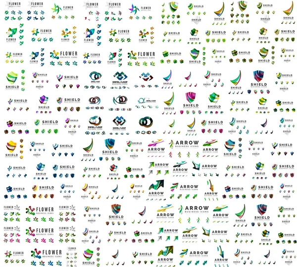 Коллекция универсальных логотипов Mega — стоковый вектор