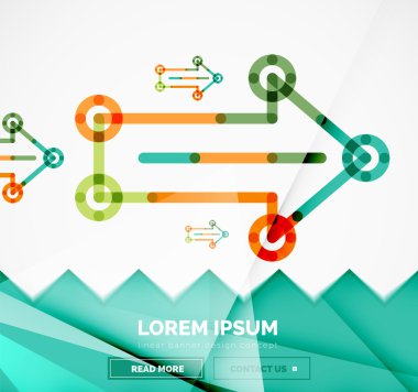 oklarla afiş şablon