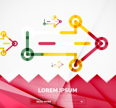 oklarla afiş şablon