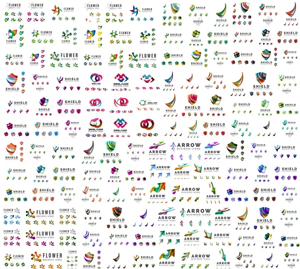 Мега колекція універсальних логотипів — стоковий вектор