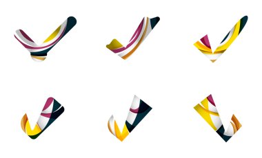 Soyut Tamam ve kene simgeler kümesi