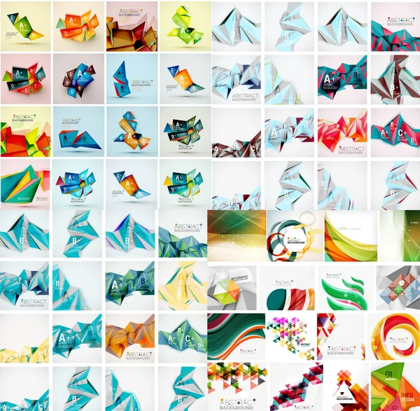 Abstracte geometrische papier — Stockvector