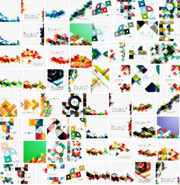 soyut geometrik kağıt grafik düzenleri.