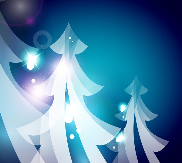 Holiday blue abstract background