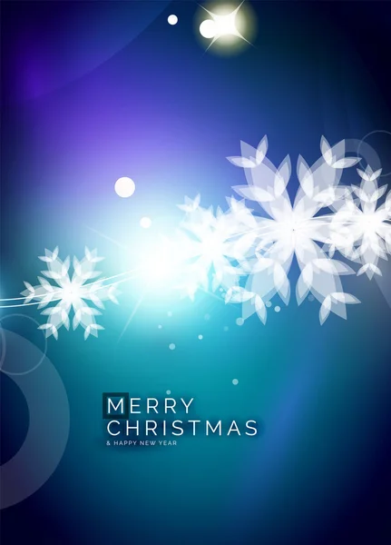 Noël fond abstrait bleu — Image vectorielle