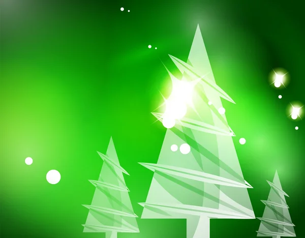 Natal fundo abstrato verde —  Vetores de Stock