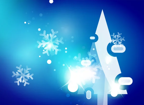 Natale blu astratto sfondo — Vettoriale Stock