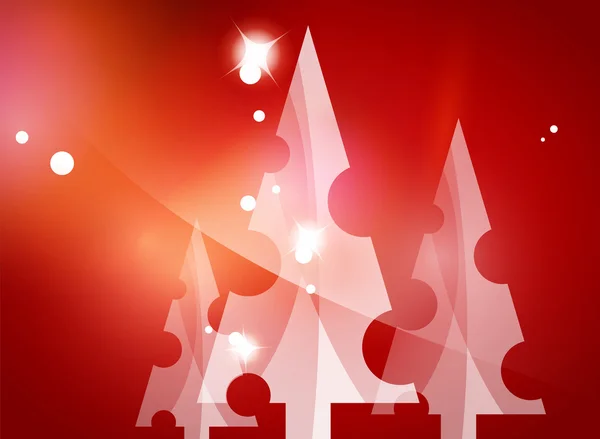 Jul röda abstrakt bakgrund — Stock vektor