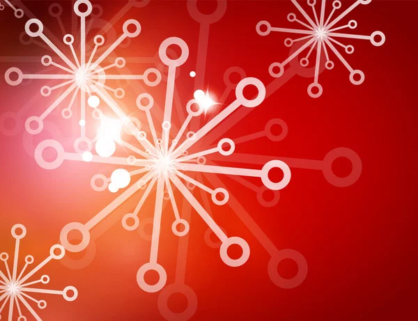 Weihnachten rot abstrakten Hintergrund — Stockvektor