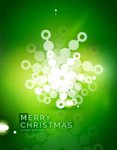 Christmas green abstract background — Stock Vector