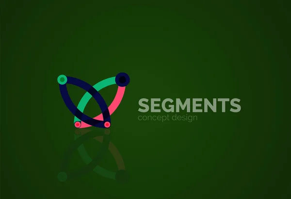 Logotipo geométrico abstracto mínimo — Archivo Imágenes Vectoriales