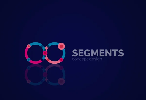 Logo géométrique abstrait minimal — Image vectorielle