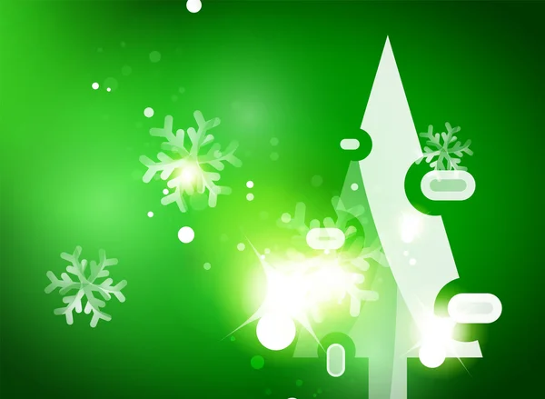 Noël fond abstrait vert — Image vectorielle