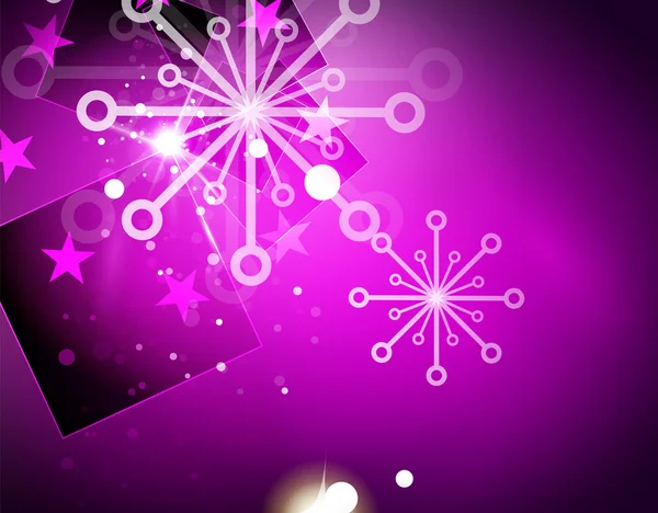 Christmas purple abstract background — Stock Vector