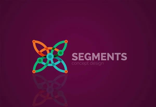 Logo geométrico abstracto — Archivo Imágenes Vectoriales