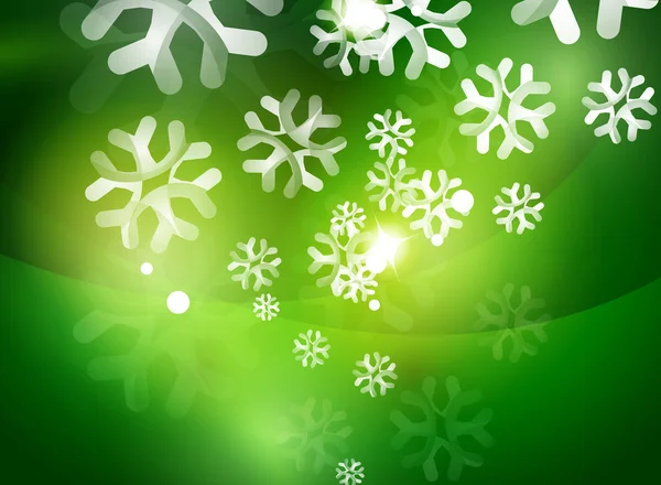 Kerstmis groene abstracte achtergrond — Stockvector