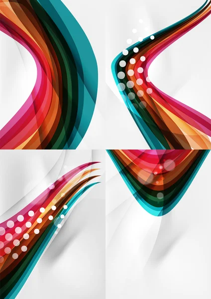 Conjunto de fondos abstractos. — Vector de stock