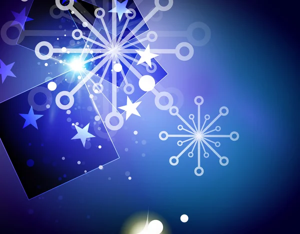 Різдвяний синій абстрактний фон — стоковий вектор