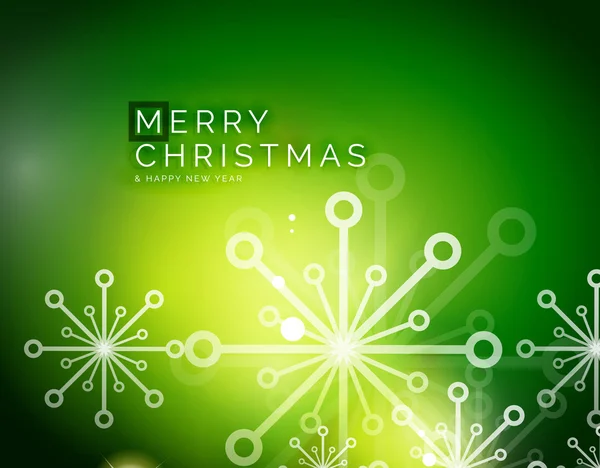 Kerstmis groene abstracte achtergrond — Stockvector