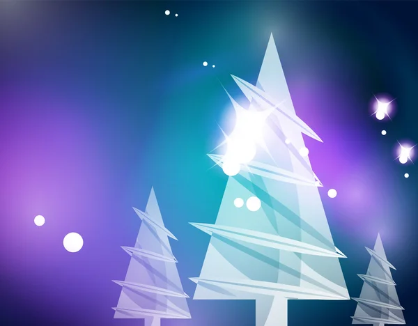 圣诞蓝色抽象背景 — 图库矢量图片