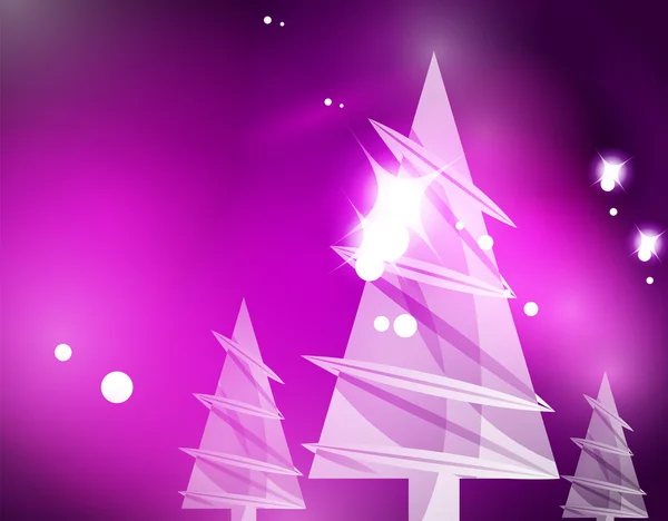 Navidad púrpura fondo abstracto — Archivo Imágenes Vectoriales