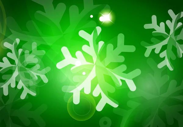 Kerstmis groene abstracte achtergrond — Stockvector