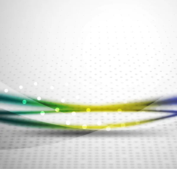 Ligne d'onde colorée, fond abstrait — Image vectorielle
