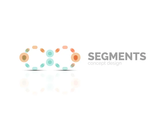 Logotipo geométrico abstracto mínimo — Vector de stock