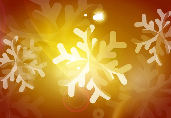 Kerstmis gele abstracte achtergrond — Stockvector