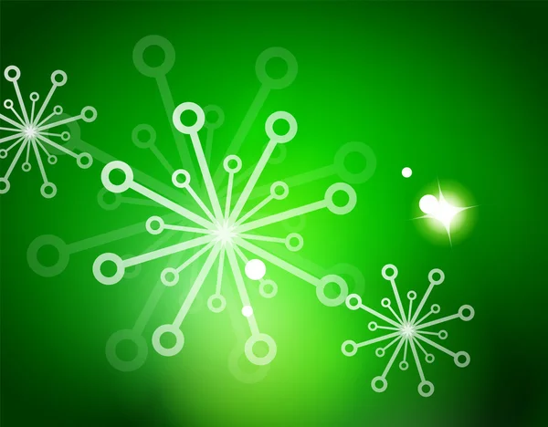 Kerstmis groene abstracte achtergrond — Stockvector