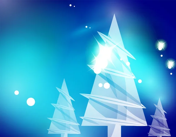 圣诞蓝色抽象背景 — 图库矢量图片