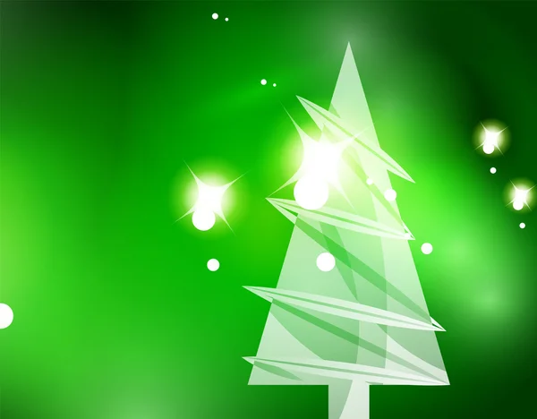 Natal fundo abstrato verde —  Vetores de Stock