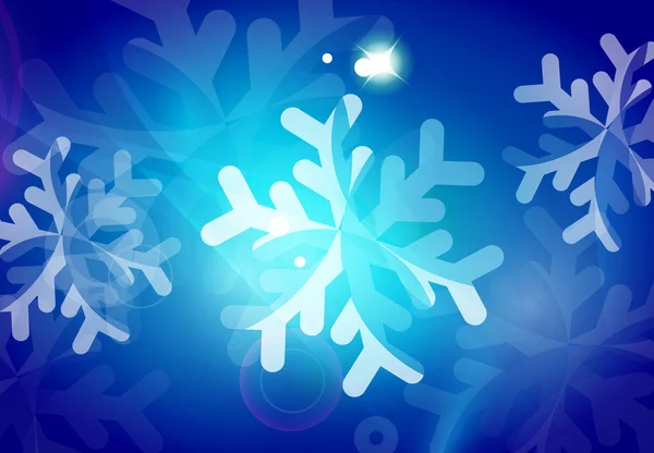 Blue christmas abstract achtergrond — Stockvector