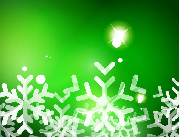 Kerstmis groene abstracte achtergrond — Stockvector