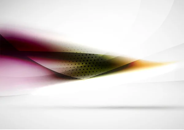 Fond abstrait, lignes d'ondes floues dans l'air — Image vectorielle