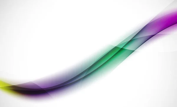 Kleurrijke Golf lijn, abstracte achtergrond met licht en schaduw effecten — Stockvector