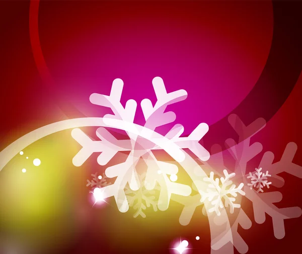 Vector Merry Christmas abstracte achtergrond, sneeuwvlokken in de lucht — Stockvector