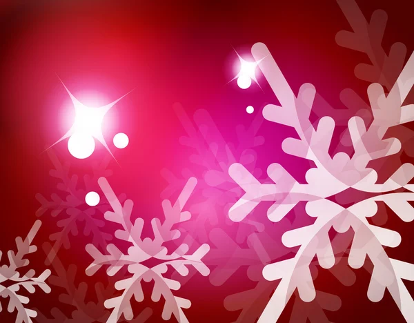 Vector Joyeux Noël fond abstrait, flocons de neige dans l'air — Image vectorielle