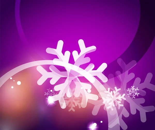ベクター メリー クリスマス抽象的な背景、空気での雪片 — ストックベクタ