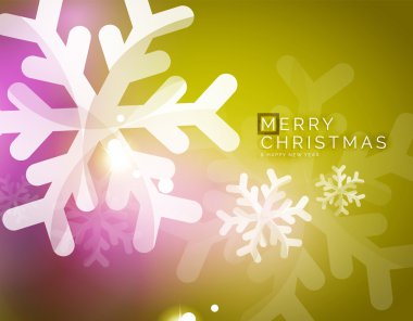 Vektör Merry Christmas arka plan, havadaki kar taneleri