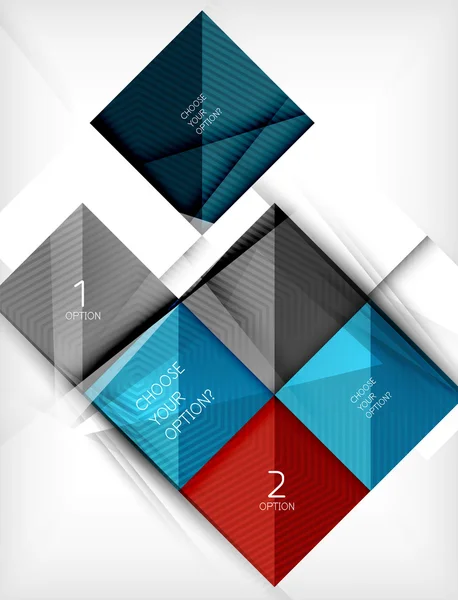 Papier forme carrée bannière — Image vectorielle