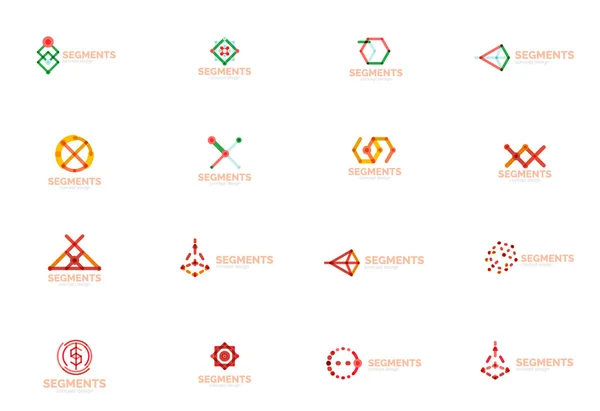 ロゴのコレクションの抽象線 — ストックベクタ