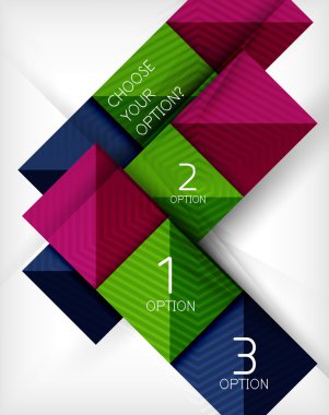 Kağıt tarzı tasarım şablonları, kare arka plan, geometrik düzen