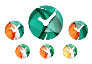 Dizi soyut izle simgesi, iş logo kavramları, temiz modern geometrik tasarım