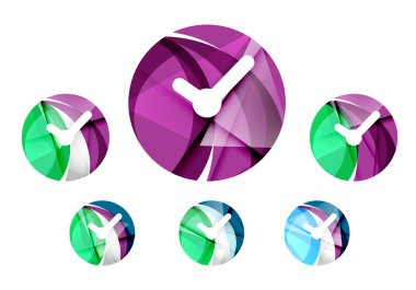 Dizi soyut izle simgesi, iş logo kavramları, temiz modern geometrik tasarım