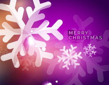 Vektör Merry Christmas arka plan, havadaki kar taneleri
