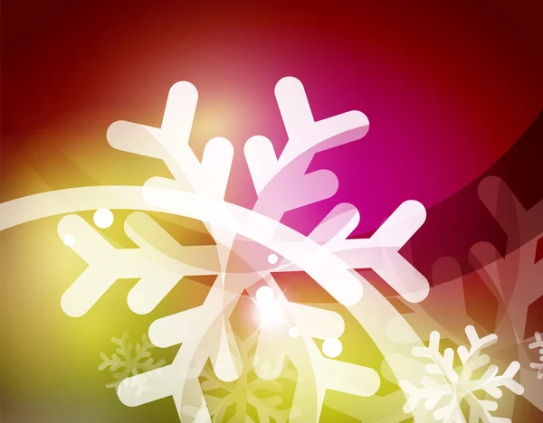Abstract ιστορικό διάνυσμα καλά Χριστούγεννα, νιφάδες χιονιού στον αέρα — Διανυσματικό Αρχείο