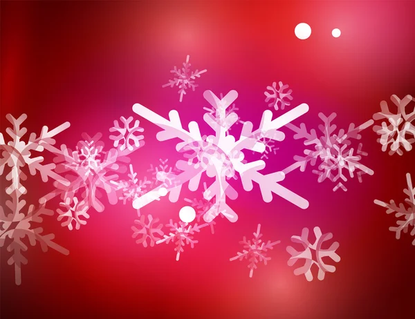 Vector Merry Christmas abstract background, snowflakes in the air — Stock Vector