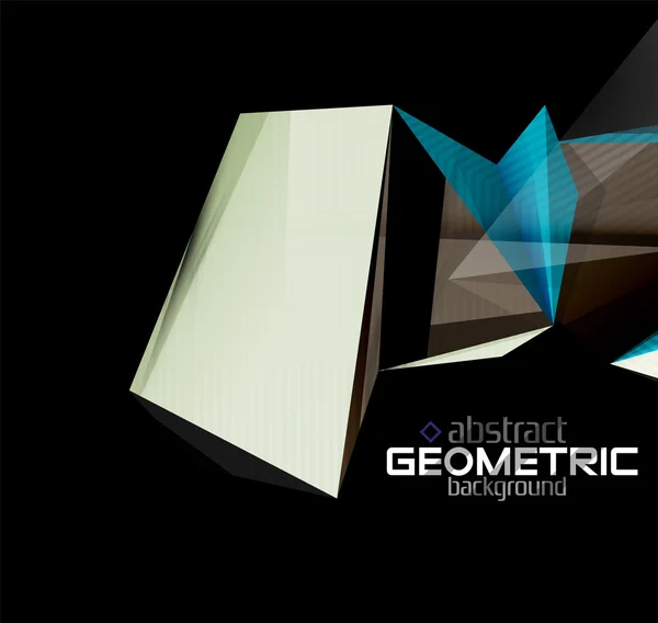 Formas geométricas de papel texturizado em preto —  Vetores de Stock